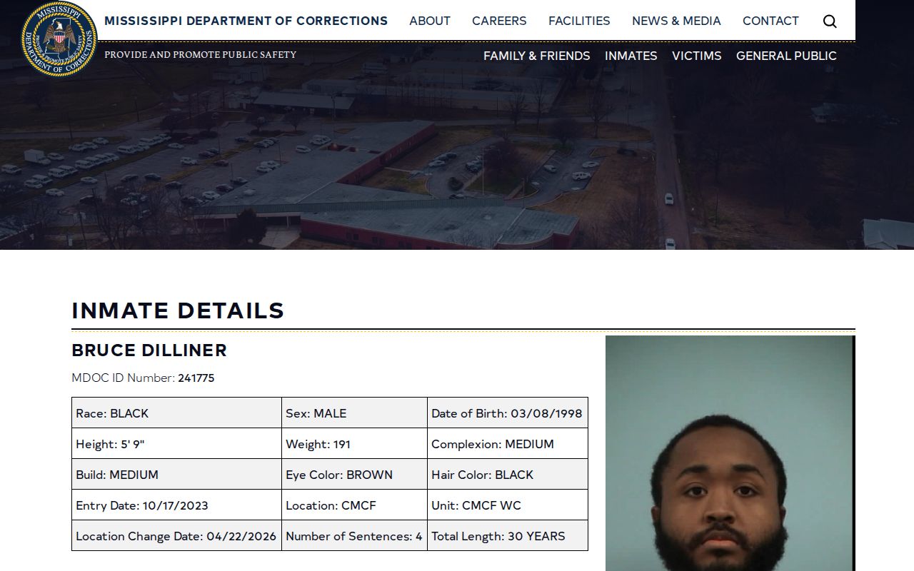 MDOC Tentative Release Date field used for Tate County state-prison release research